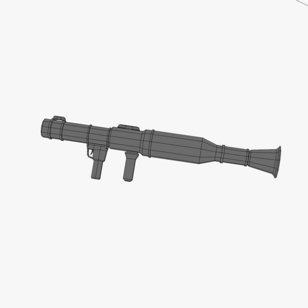 Bazooka Rocket Launcher 3D model_9