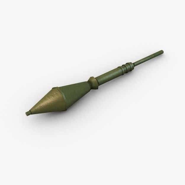 Bazooka Rocket Launcher 3D model_4