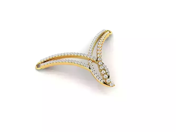 Gold Necklace With Diamonds 82