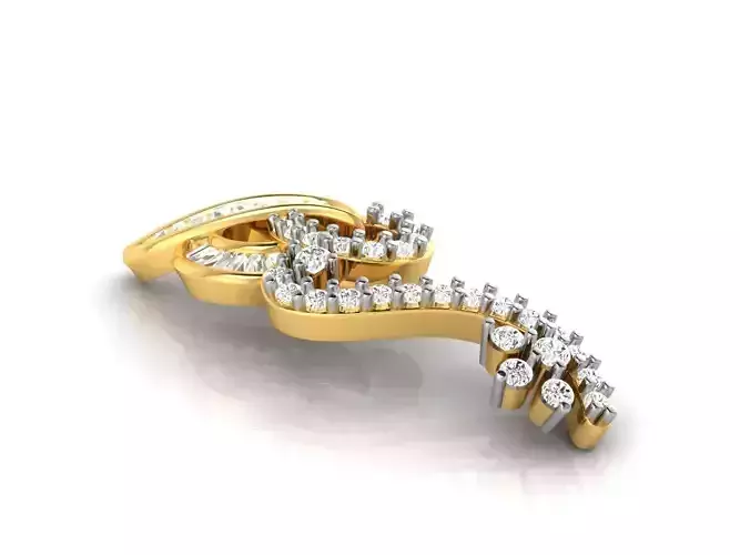 Gold Pendant With Diamonds 27