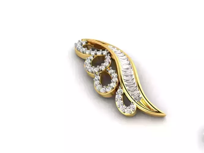 Gold Pendant With Diamonds 28