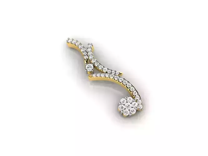 Gold Pendant With Diamonds 30
