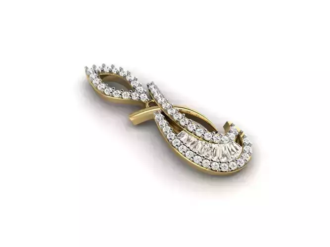 Gold Pendant With Diamonds 31