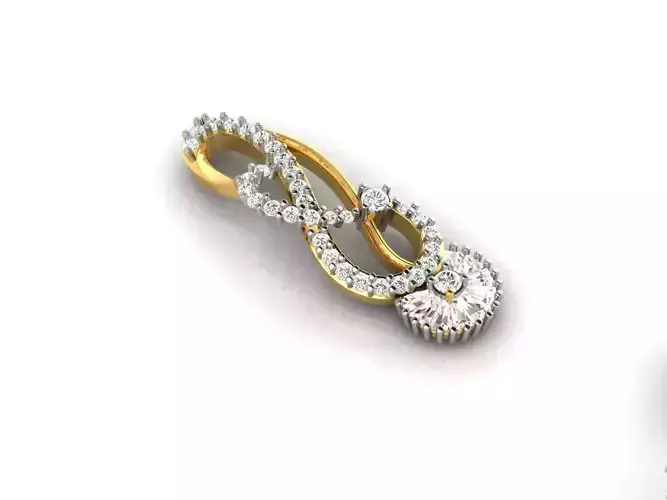 Gold Pendant With Diamonds 33