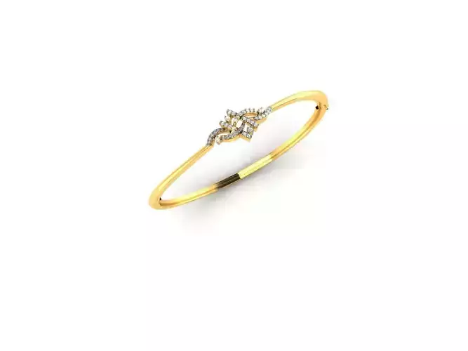Gold Thin Engagement Ring With Diamonds 6