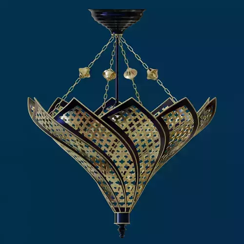 Moroccan floral shape lamp
