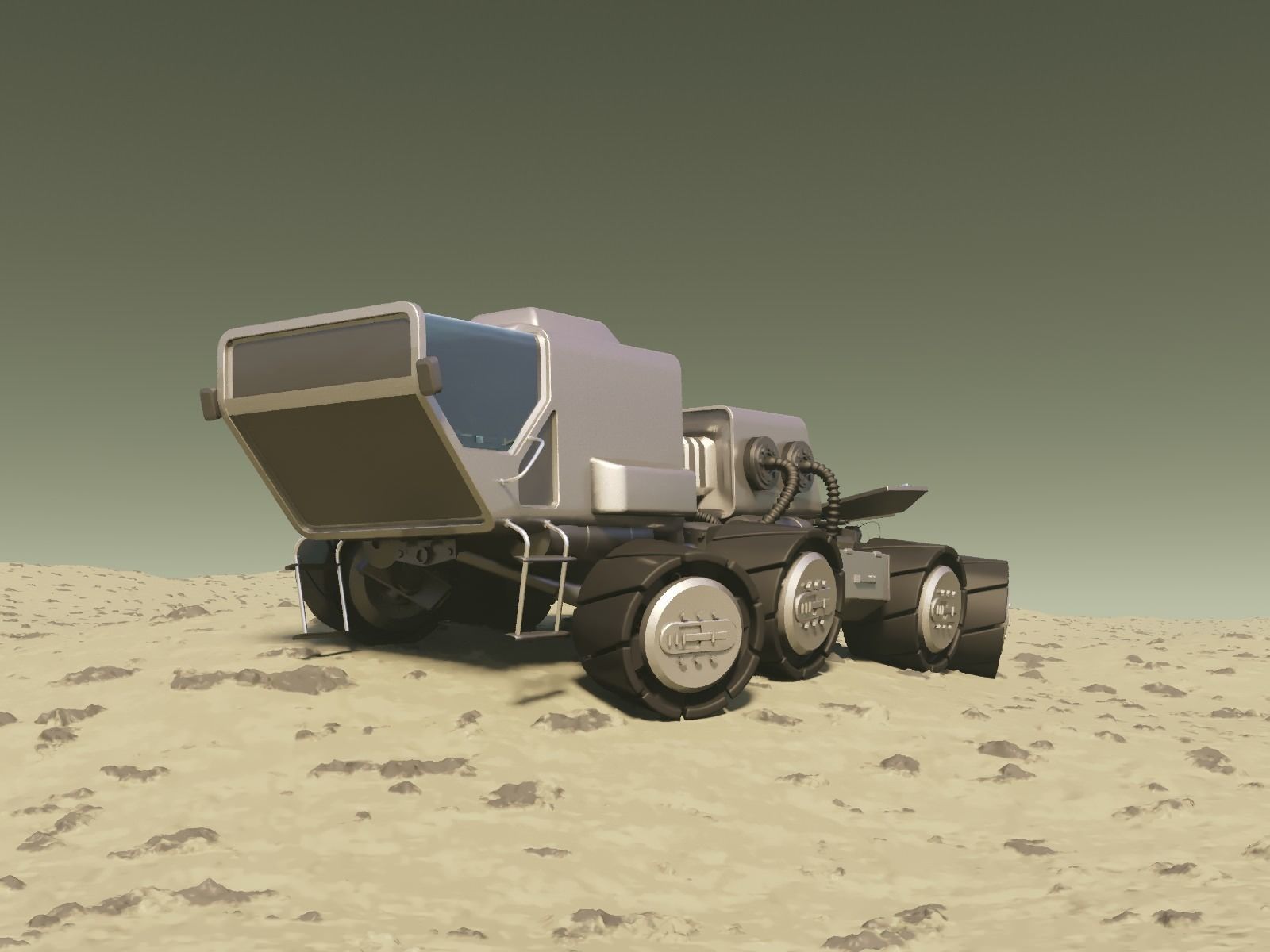 Mars Rover 3D model_2