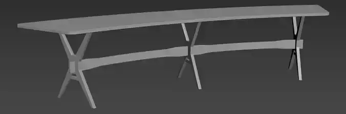 Scandinavian Bench V01