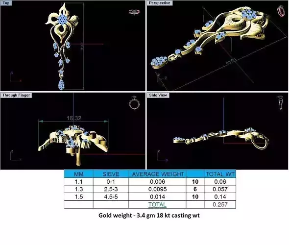 Gold Pendant With Diamonds 35