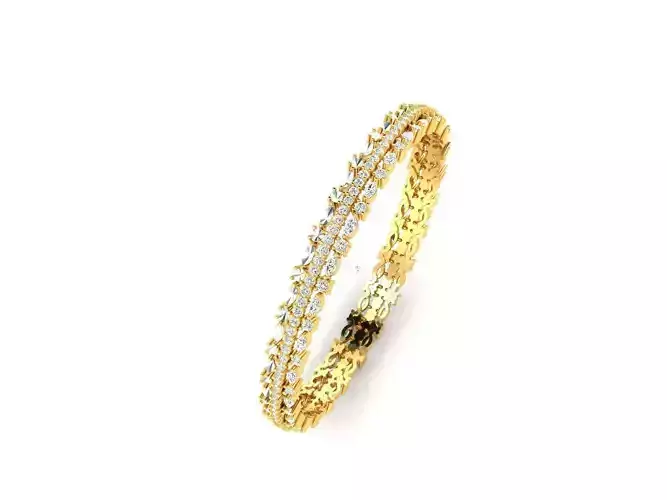 Gold Eternity Ring With Diamonds 12