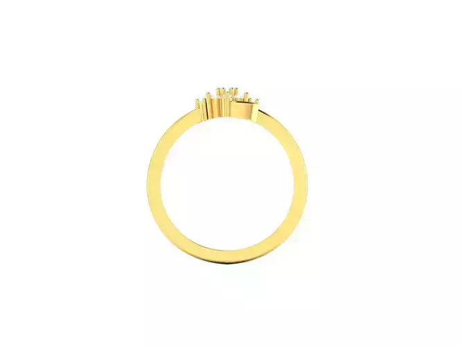 Gold Engagement Ring With Diamonds 126