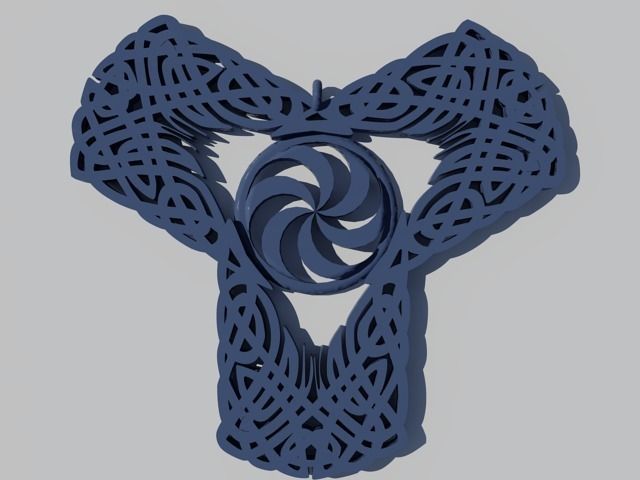 Celtic Knot Pendant 3D print model_1