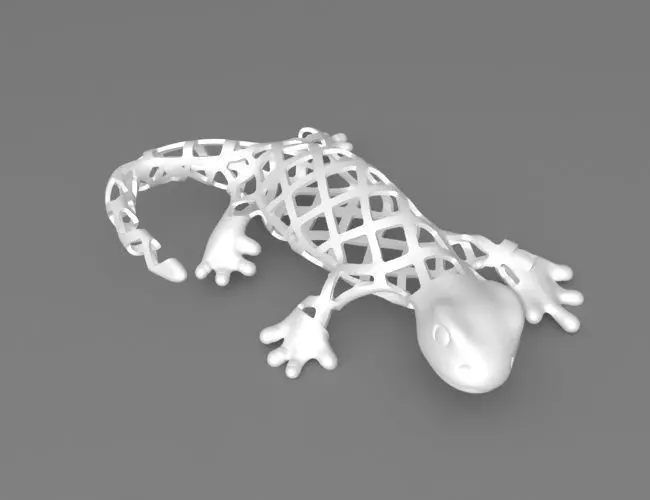 Salamander Wall Decoration 3D print model_0
