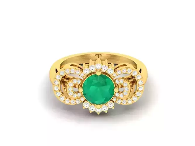 Gold Ring With Gemstone