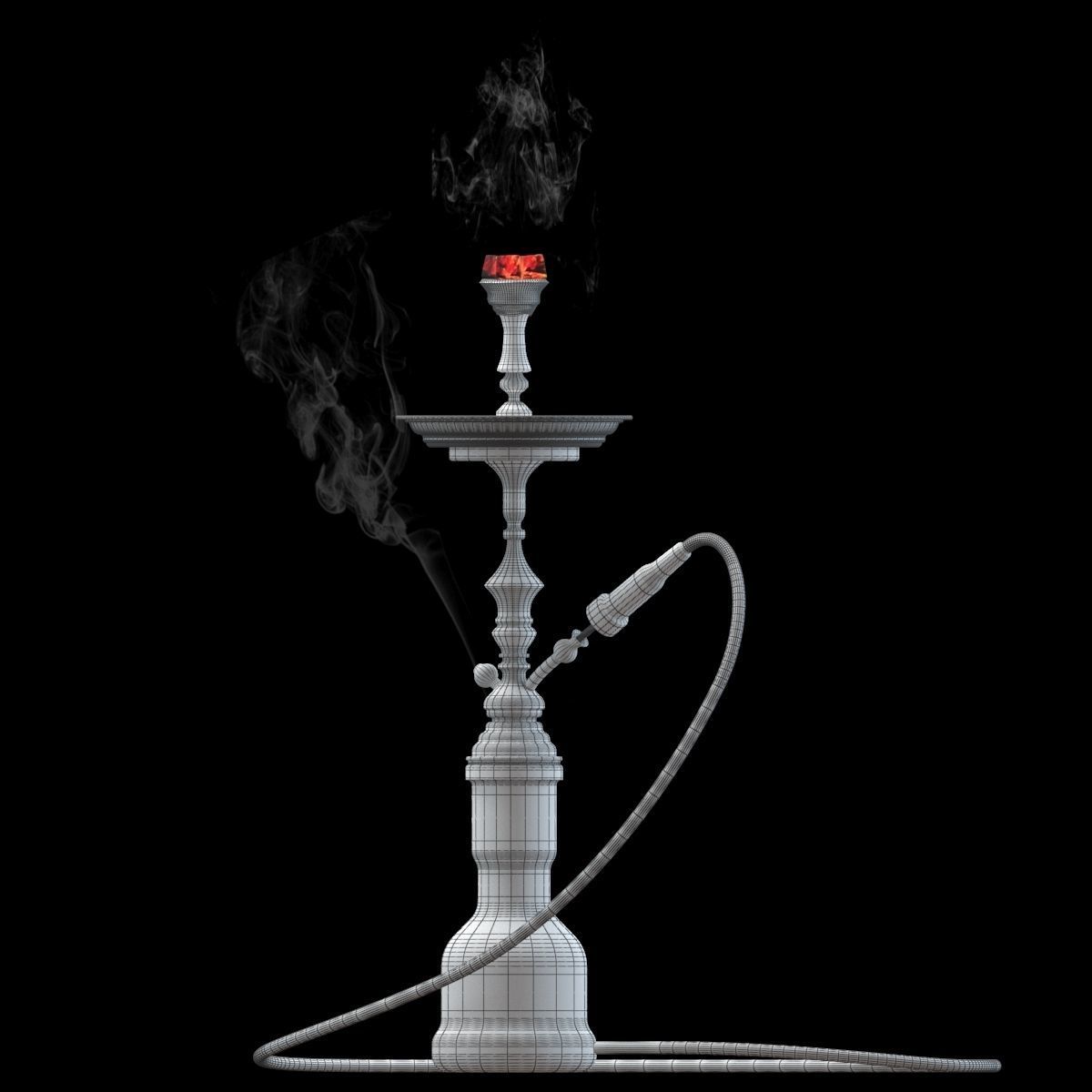 HOOKAH 3D 3D model_4