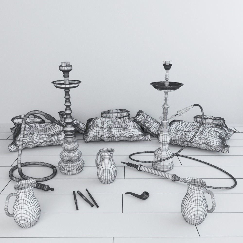 HOOKAH 3D 3D model_1