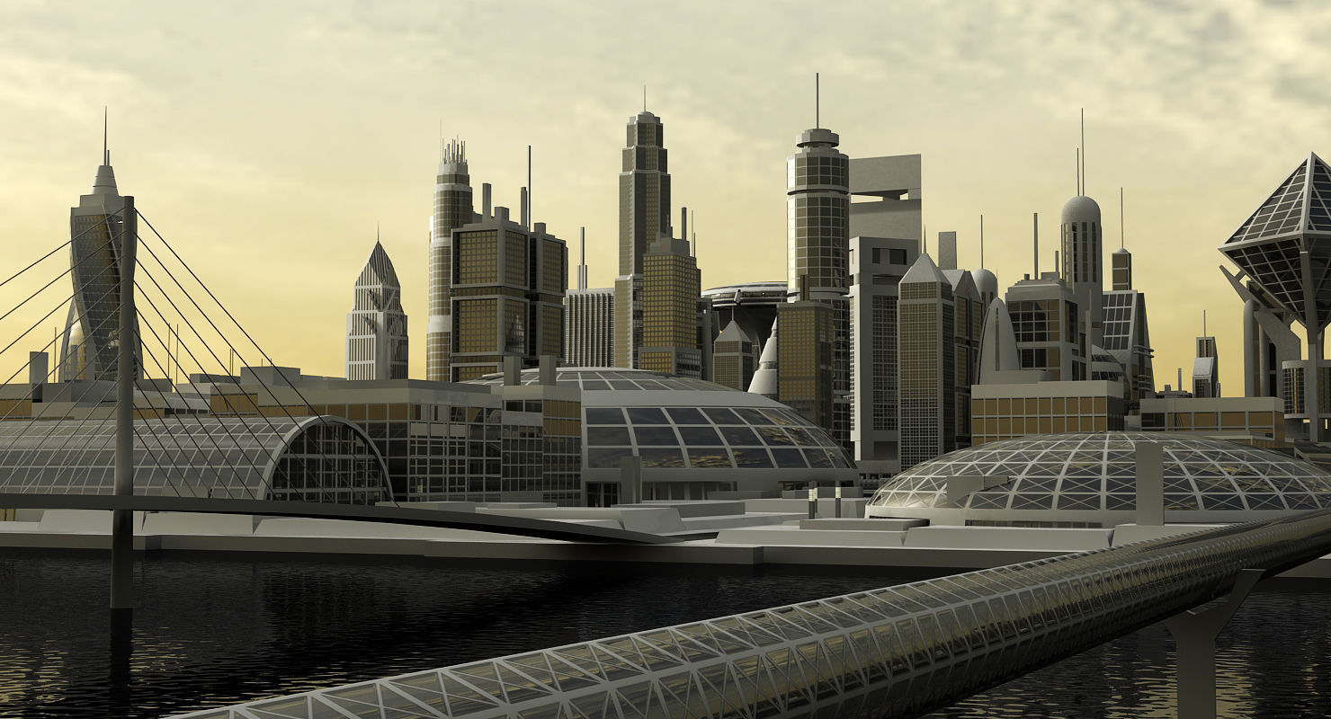 Sci-Fi City 3D model_13