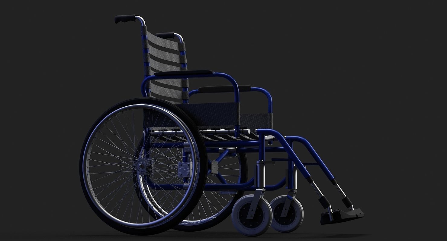 Wheelchair 3D Model 3D model_3