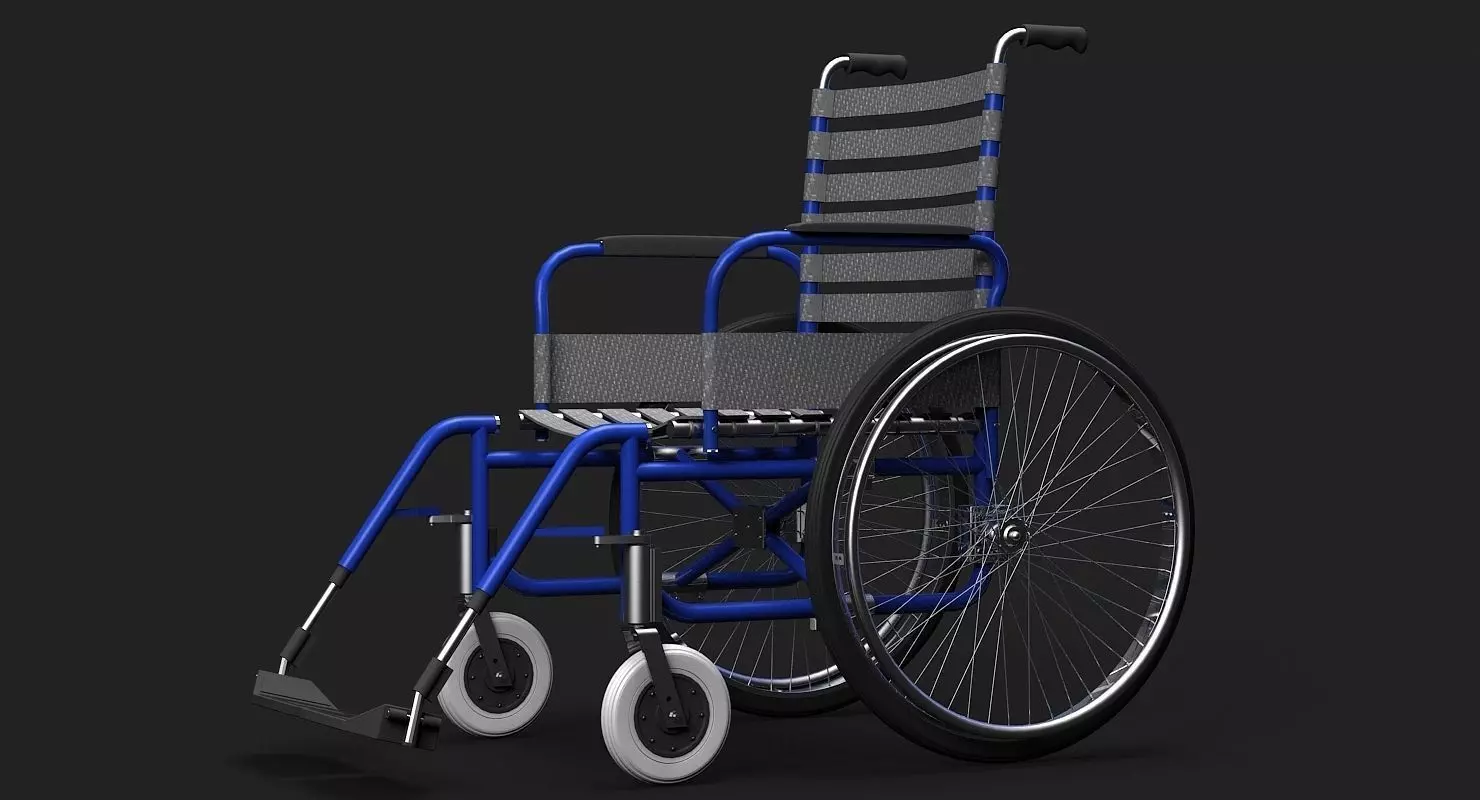 Wheelchair 3D Model 3D model_0