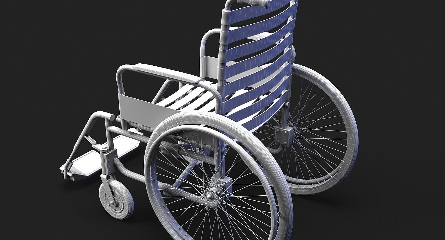 Wheelchair 3D Model 3D model_6