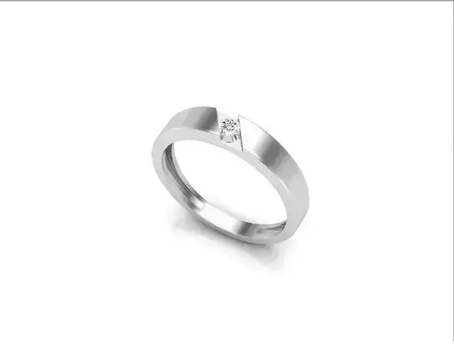 Silver Engagement Ring With Diamonds 86