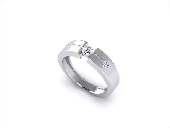 Silver Engagement Ring With Diamonds 88