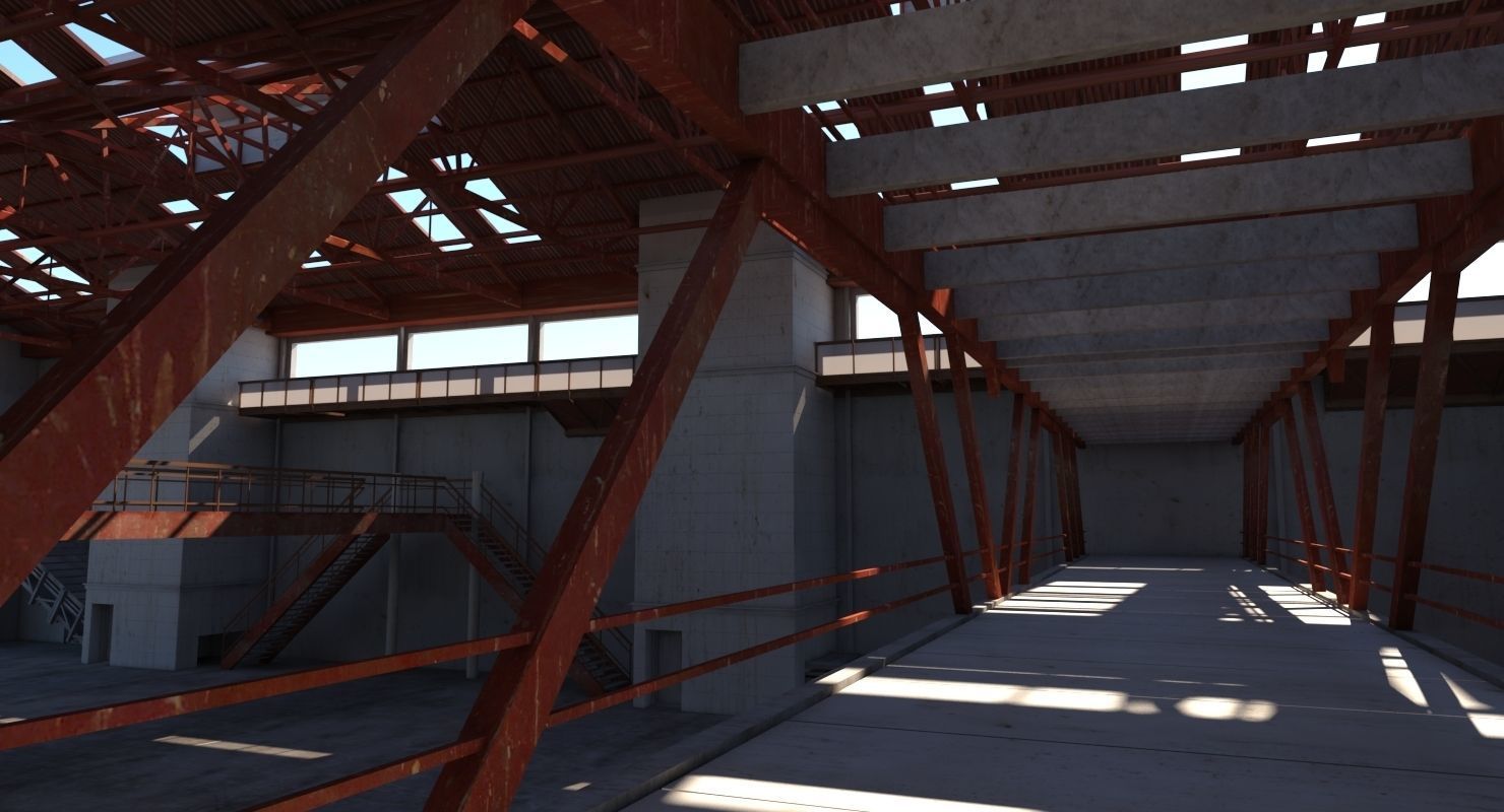 Warehouse Interior 03 3D model_6