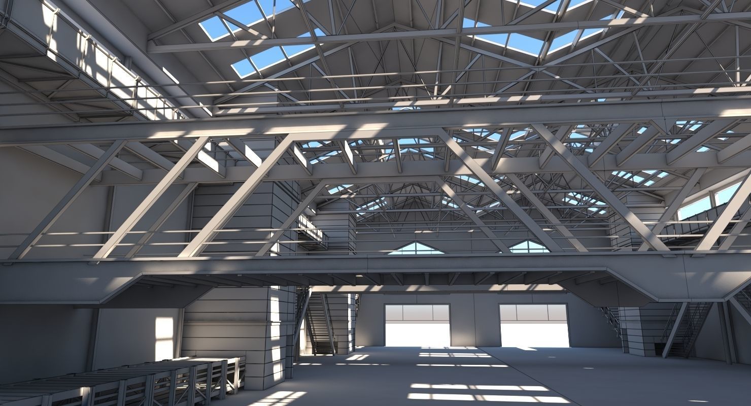 Warehouse Interior 03 3D model_9