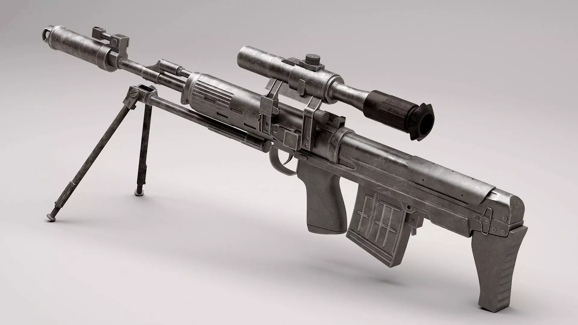 Dragunov SVU 3D model_0