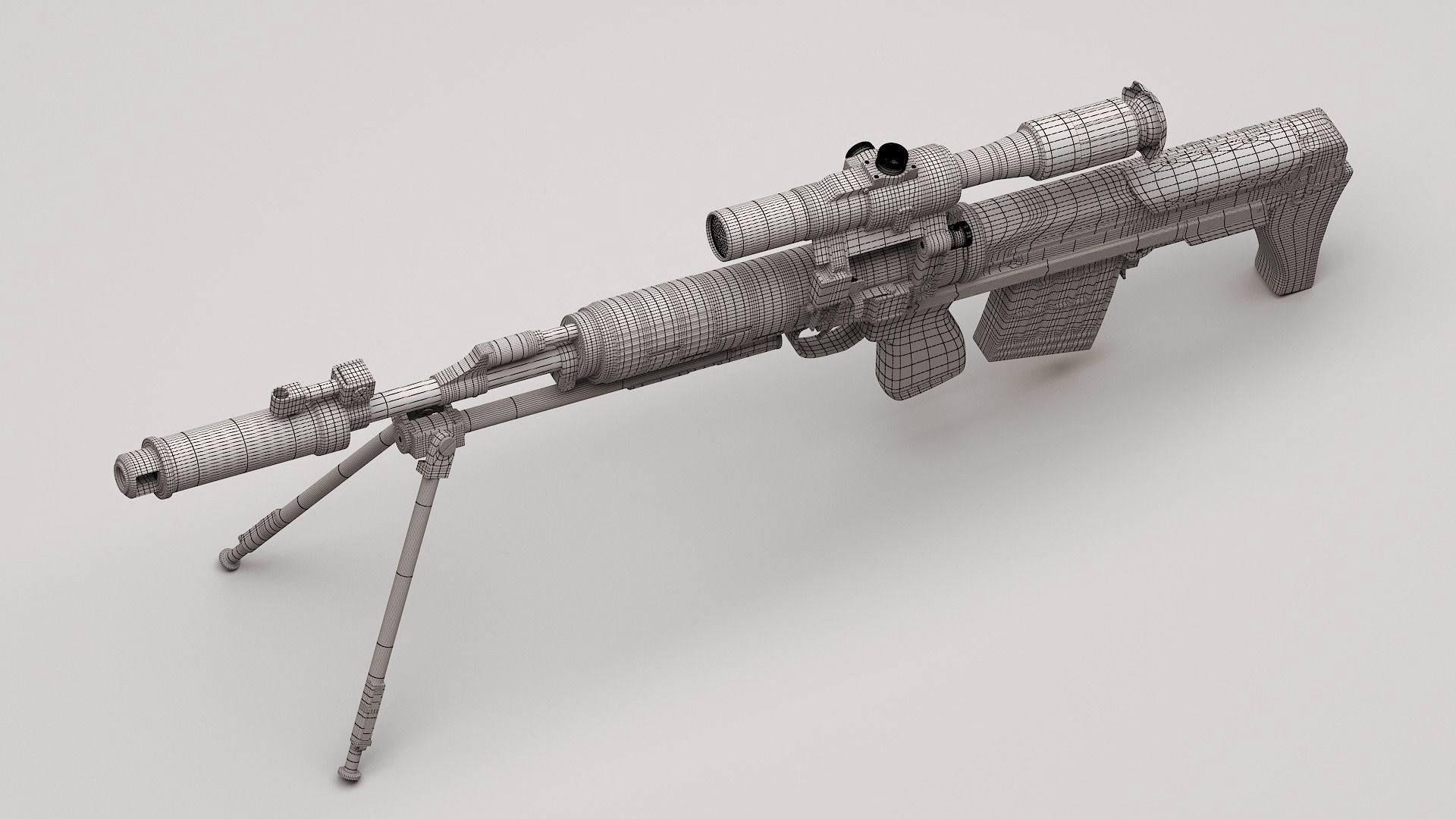 Dragunov SVU 3D model_5