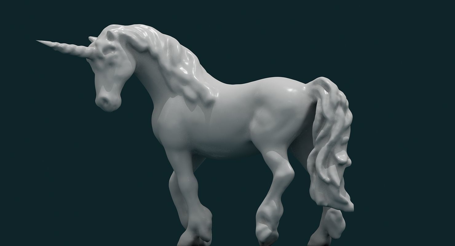 Unicorn 3D model_3