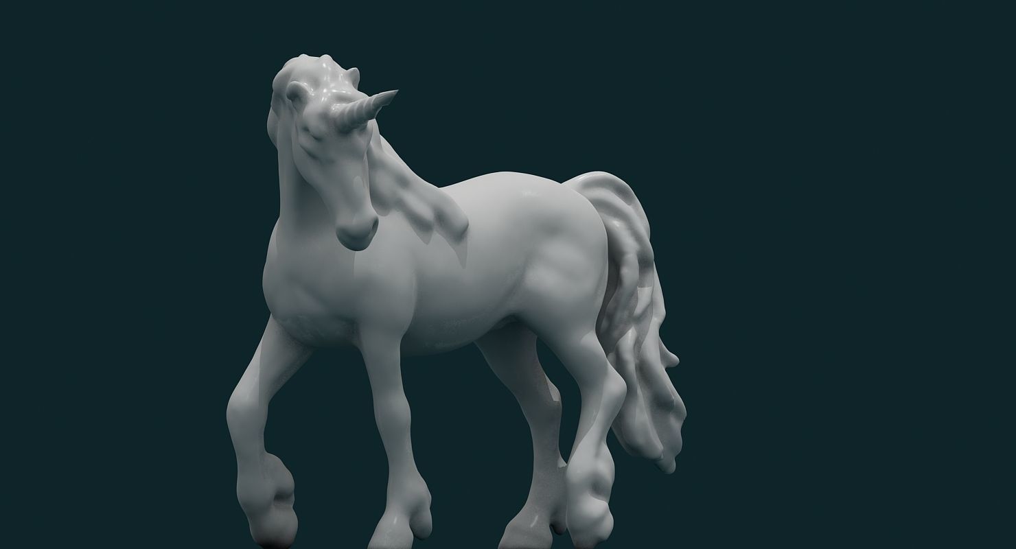 Unicorn 3D model_1