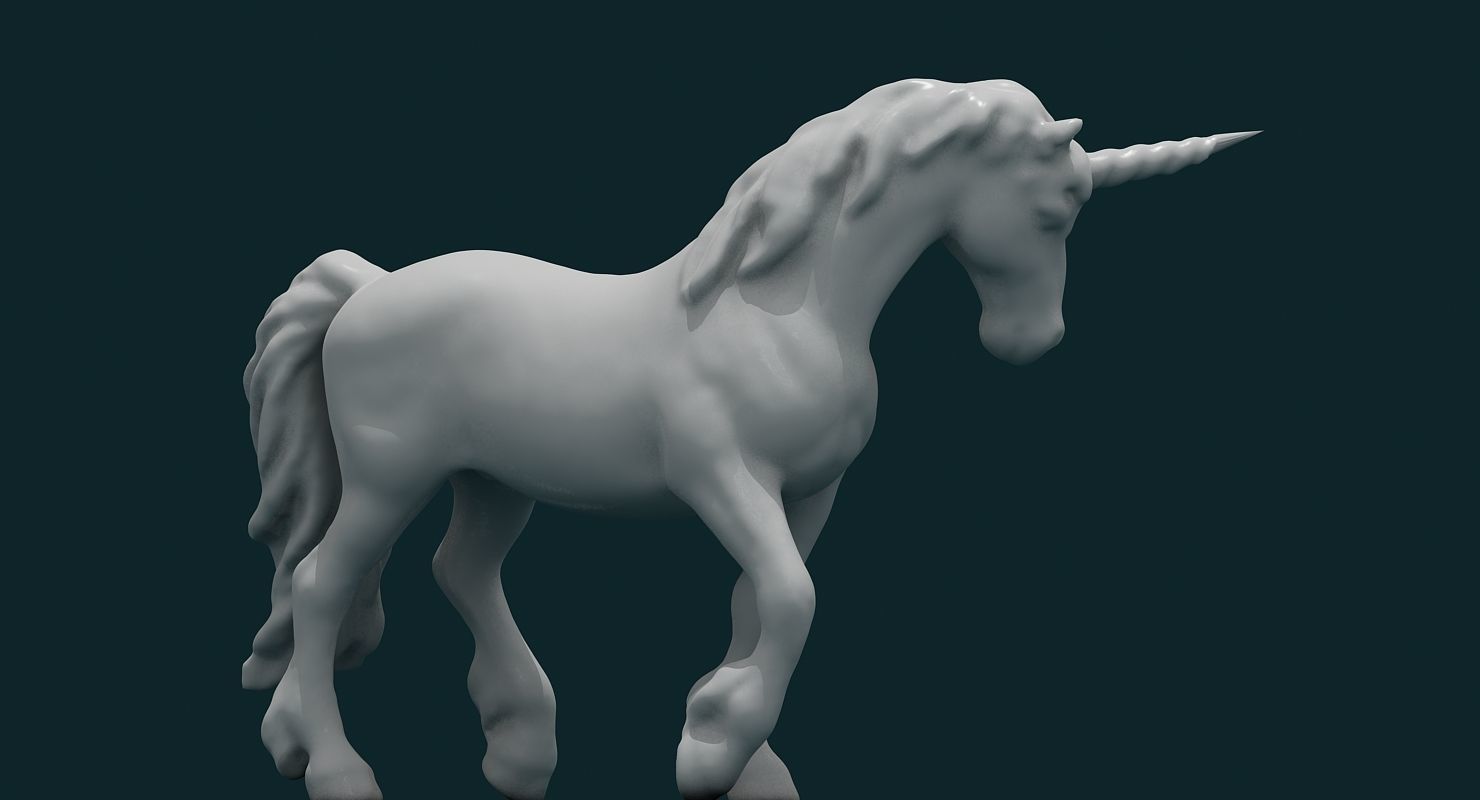 Unicorn 3D model_2