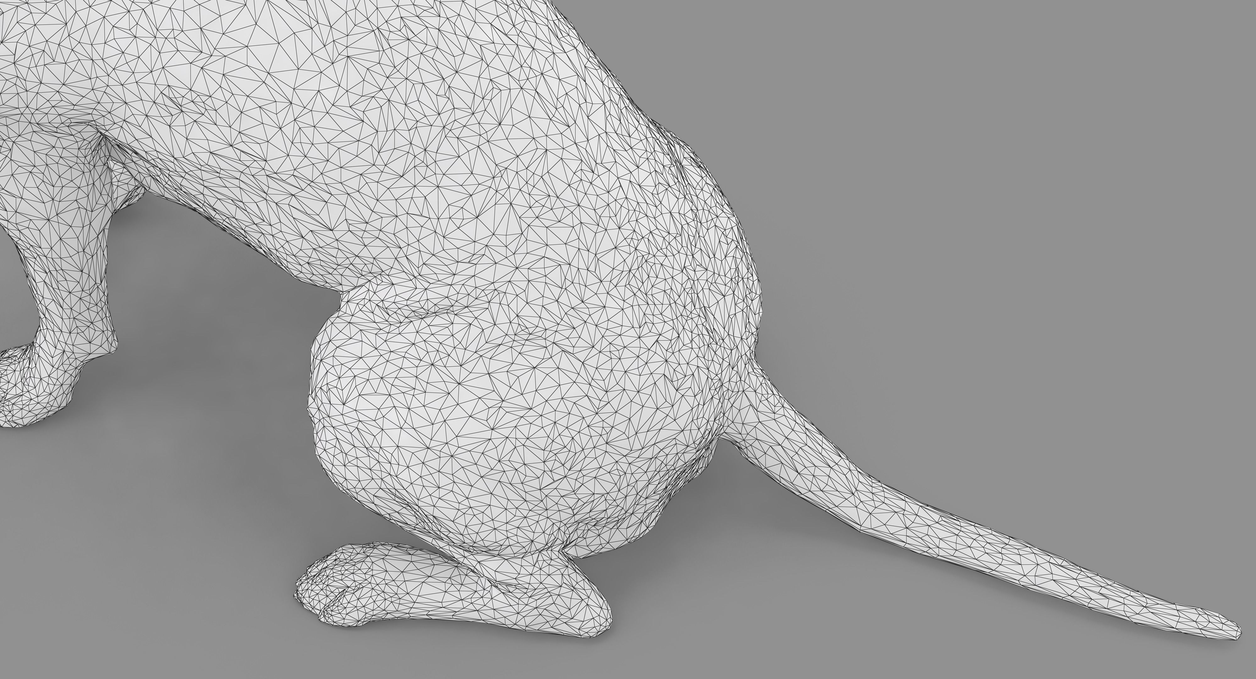 Staffordshire Terrier Dog Low-poly 3D model_38