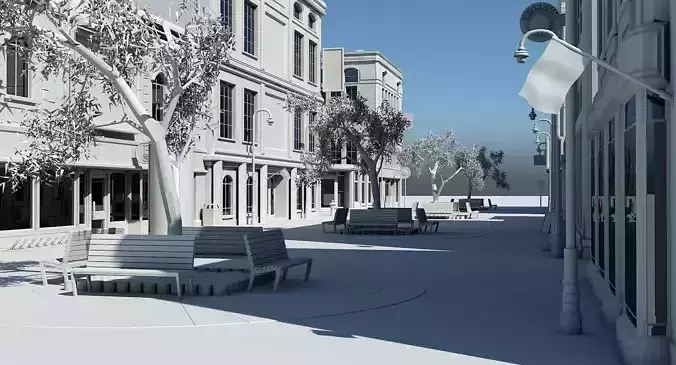 Shopping Center 3D Model