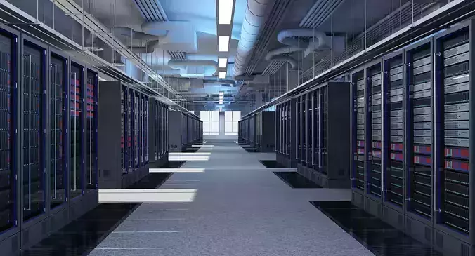 Data Communication Server Room 3D model