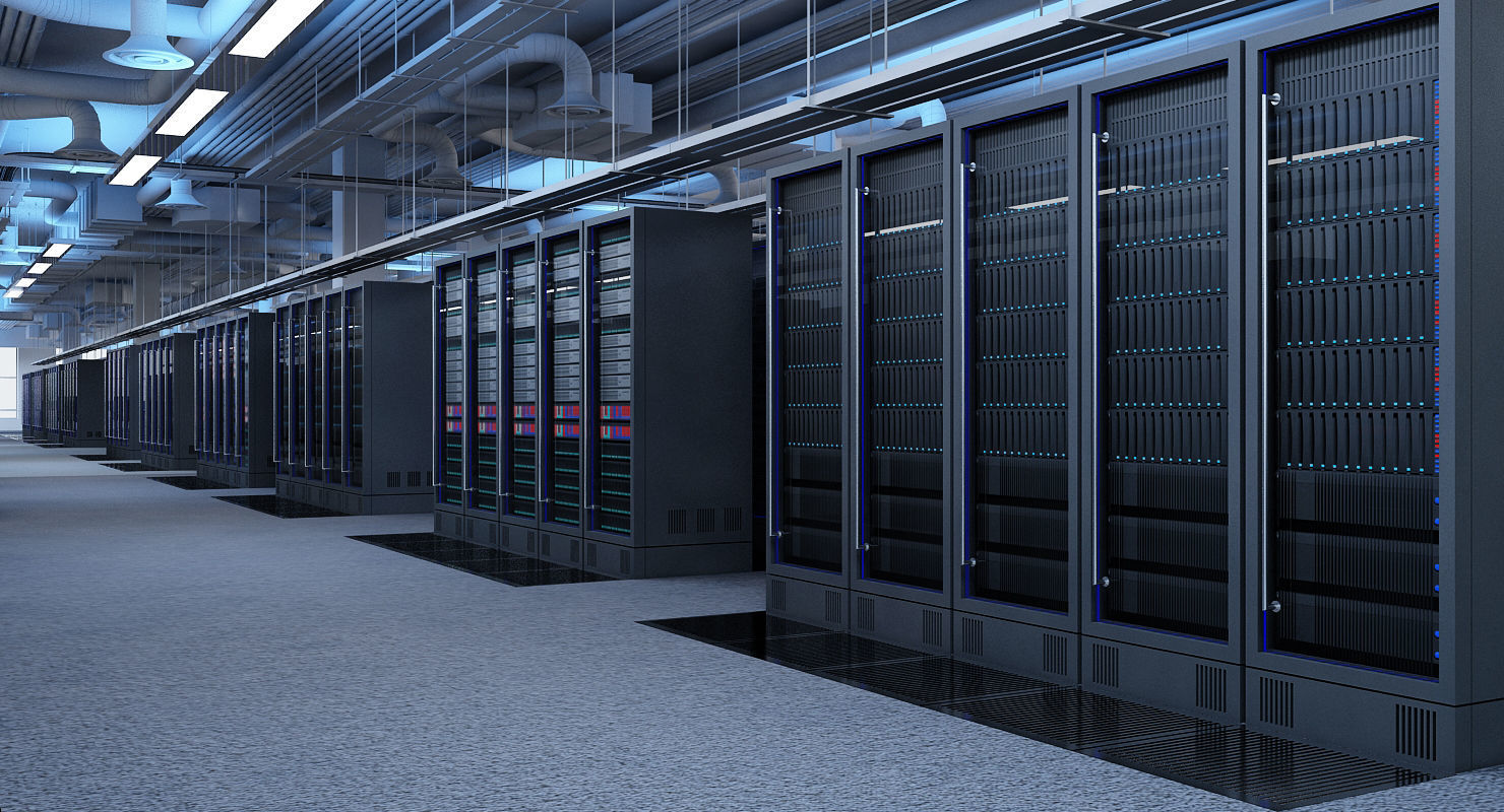 Data Communication Server Room 3D model_8