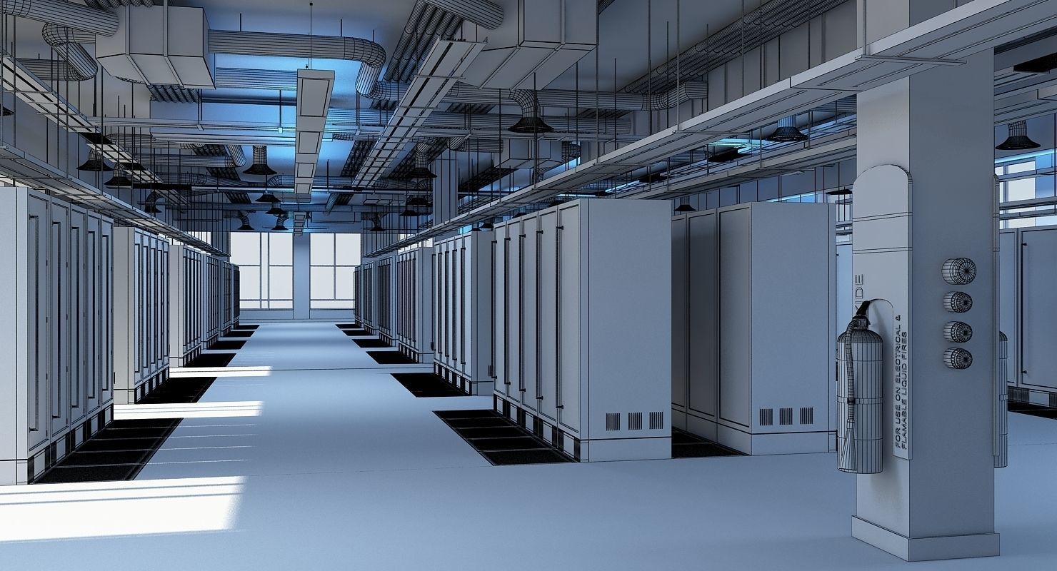 Data Communication Server Room 3D model_13