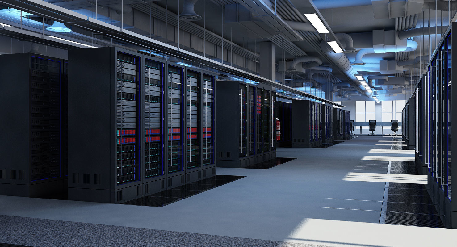 Data Communication Server Room 3D model_6