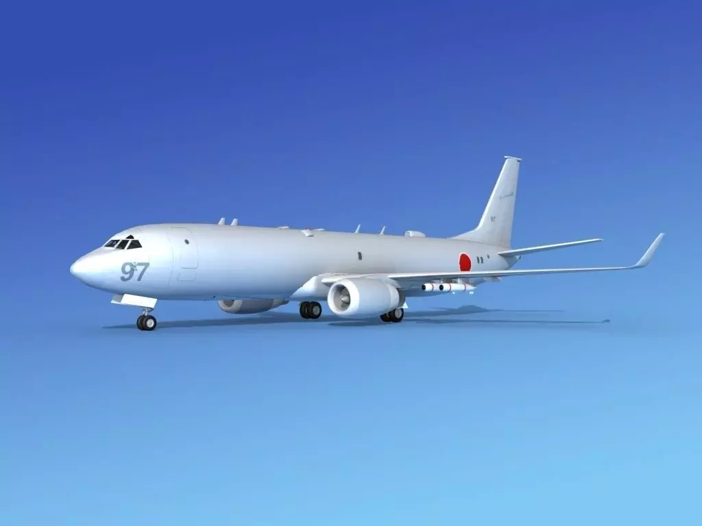 Boeing P-8 Poseidon Japanese Air Force 3D model_0
