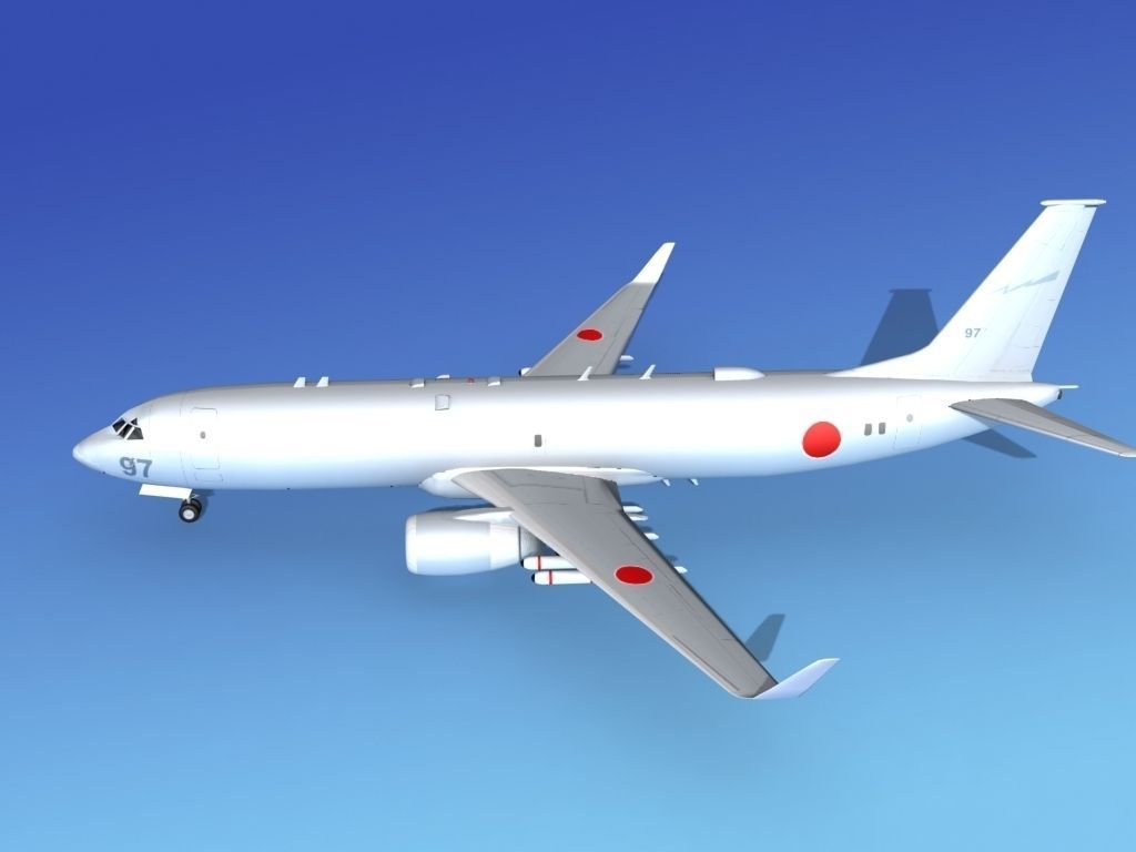 Boeing P-8 Poseidon Japanese Air Force 3D model_8