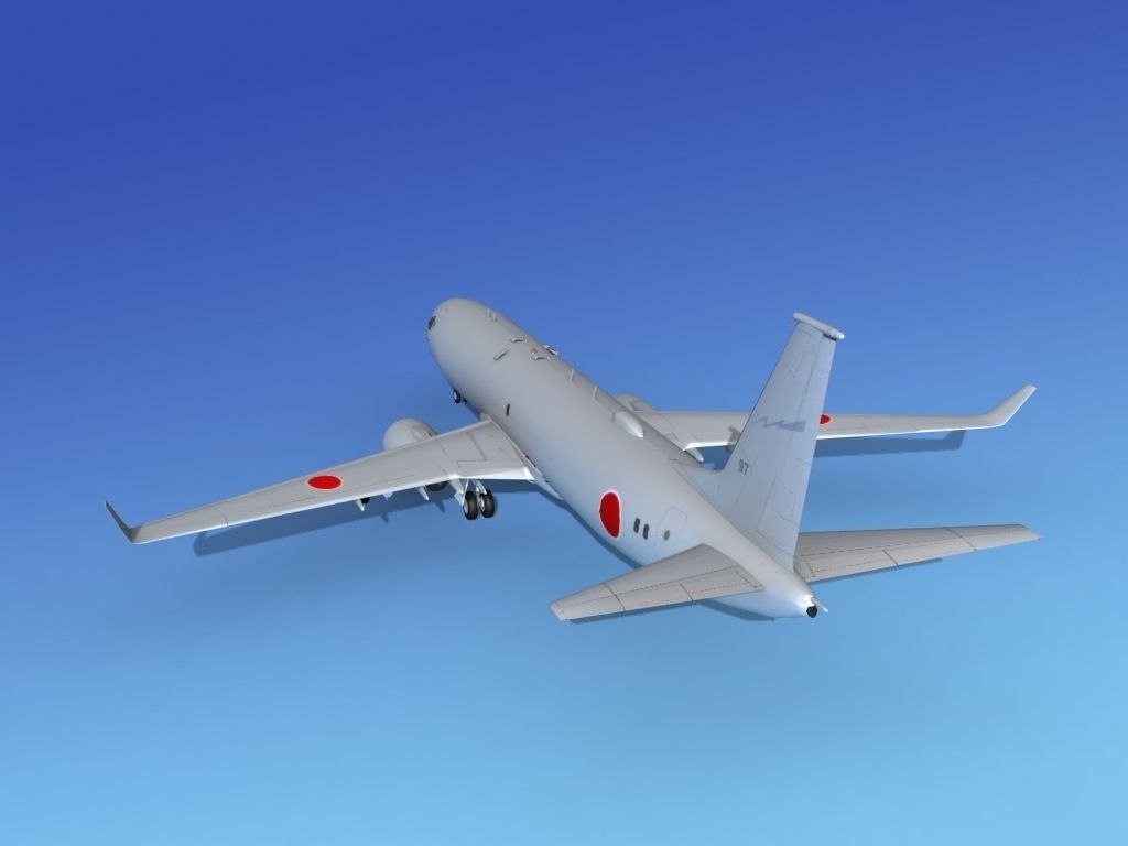 Boeing P-8 Poseidon Japanese Air Force 3D model_7