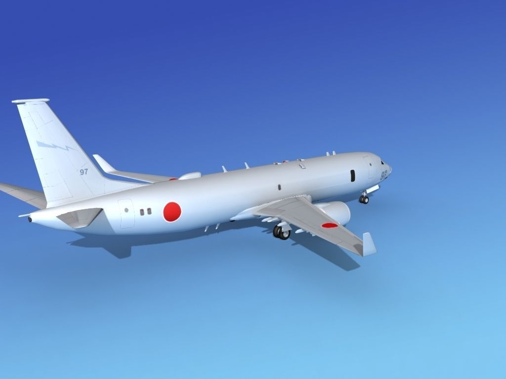 Boeing P-8 Poseidon Japanese Air Force 3D model_5