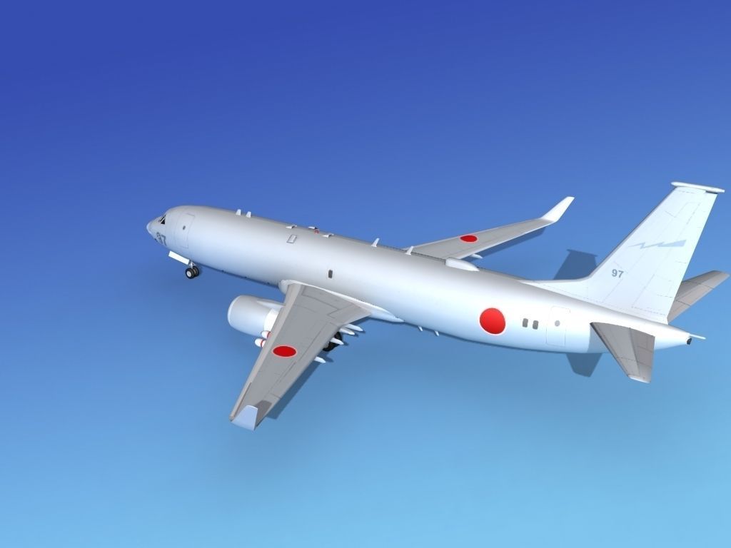 Boeing P-8 Poseidon Japanese Air Force 3D model_9