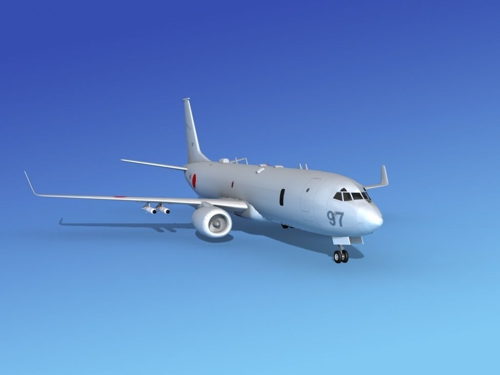 Boeing P-8 Poseidon Japanese Air Force 3D model_2