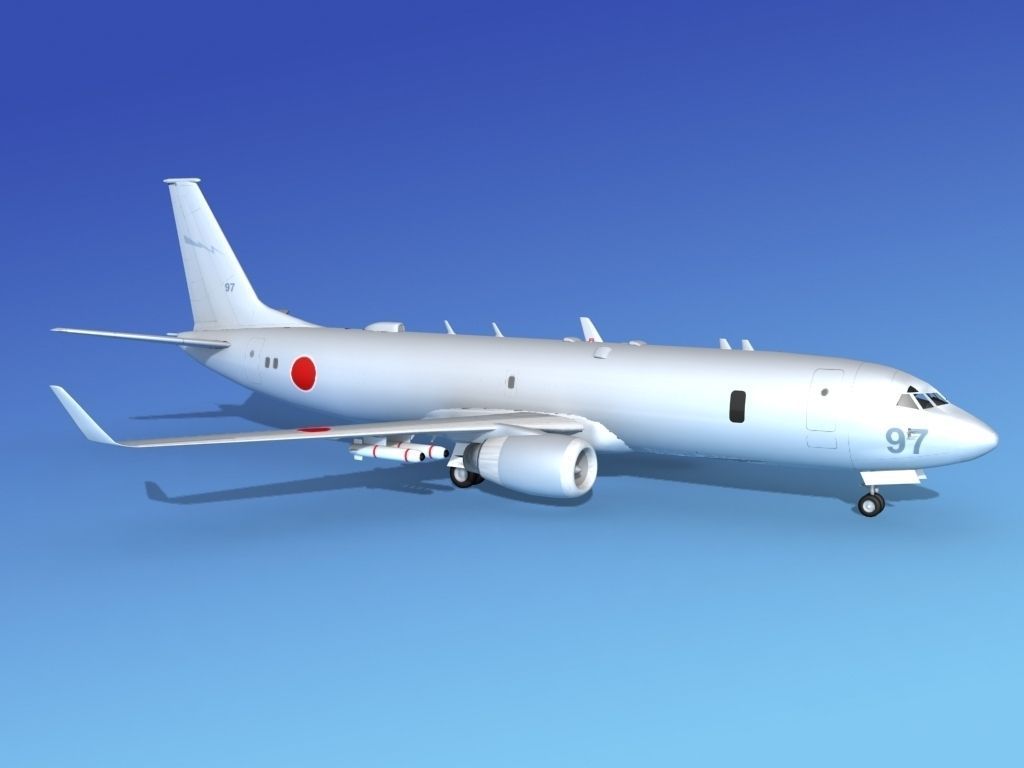 Boeing P-8 Poseidon Japanese Air Force 3D model_3