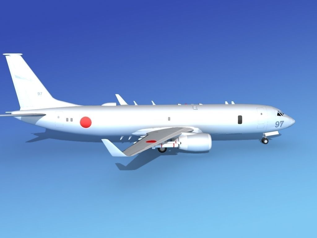 Boeing P-8 Poseidon Japanese Air Force 3D model_4
