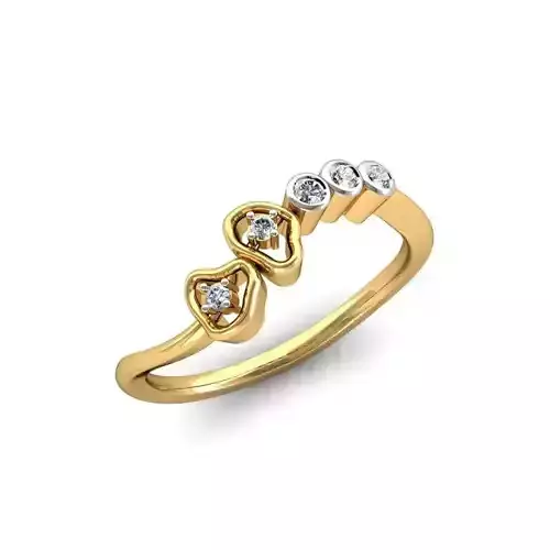 Gold Engagement Ring With Diamonds 139