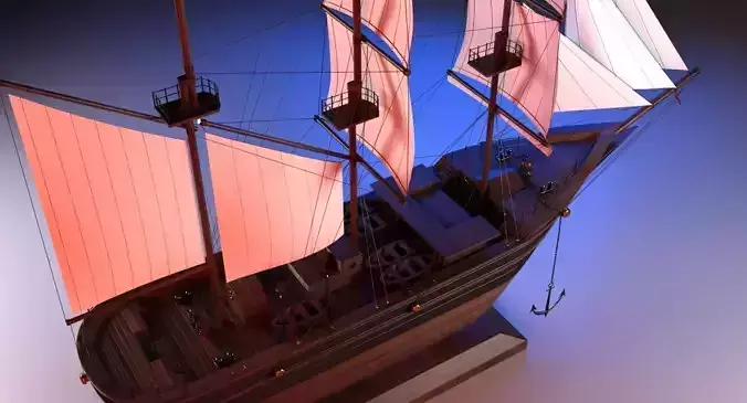 Sail Boat Miniature 3D model