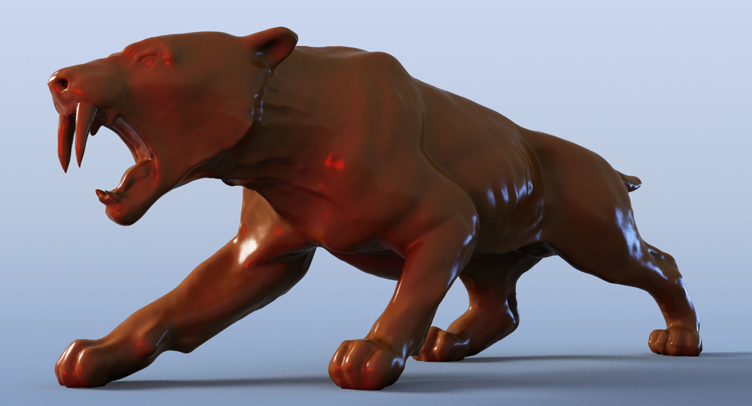 Sabre Tooth Tiger 3D model_1